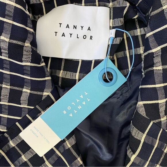 Tanya Taylor Lotta Contrast Combo Trench Coat - Picture 7 of 12